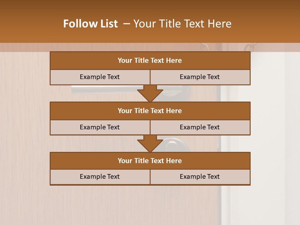 Door Security Hole PowerPoint Template