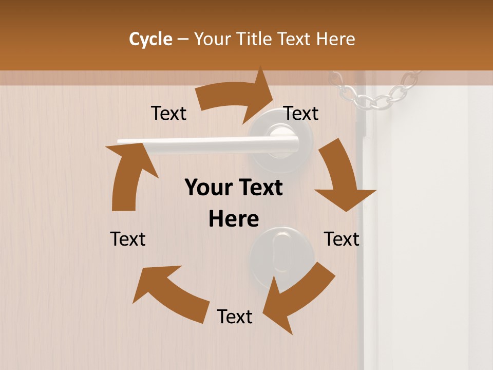 Door Security Hole PowerPoint Template
