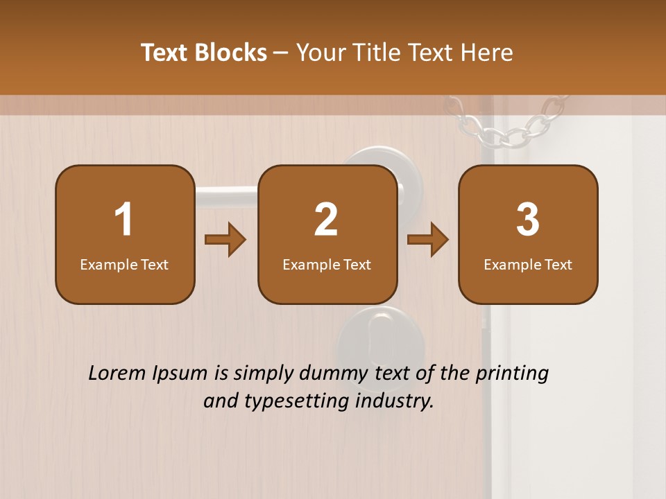 Door Security Hole PowerPoint Template