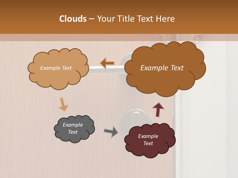 Door Security Hole PowerPoint Template