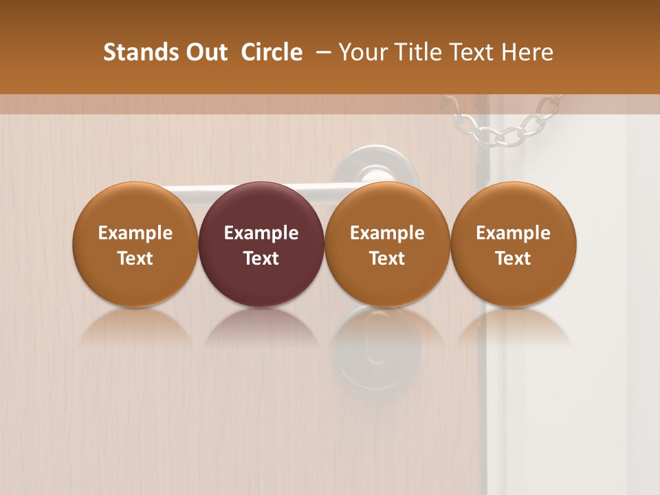 Door Security Hole PowerPoint Template