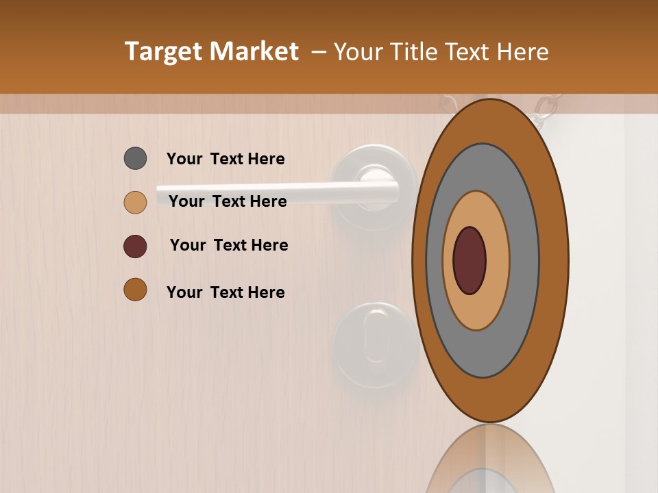 Door Security Hole PowerPoint Template