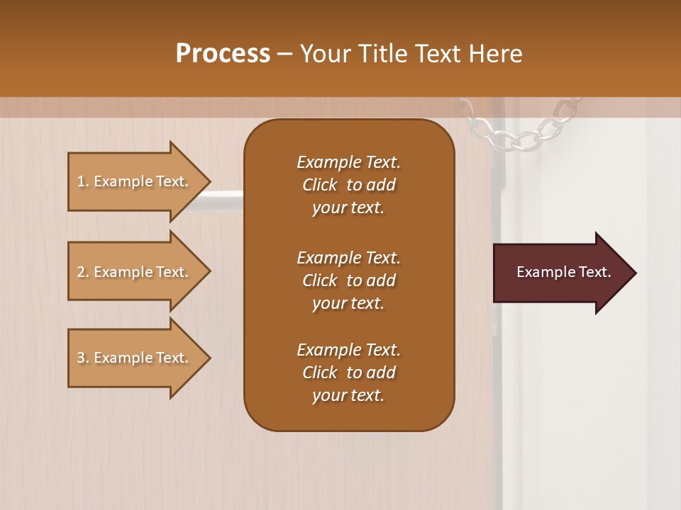 Door Security Hole PowerPoint Template