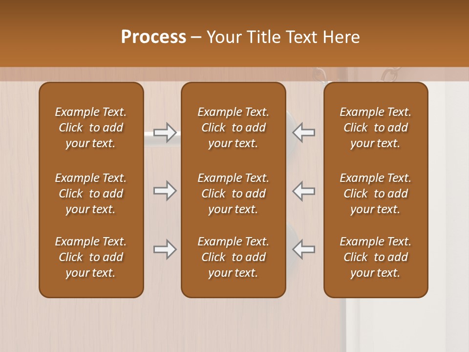 Door Security Hole PowerPoint Template