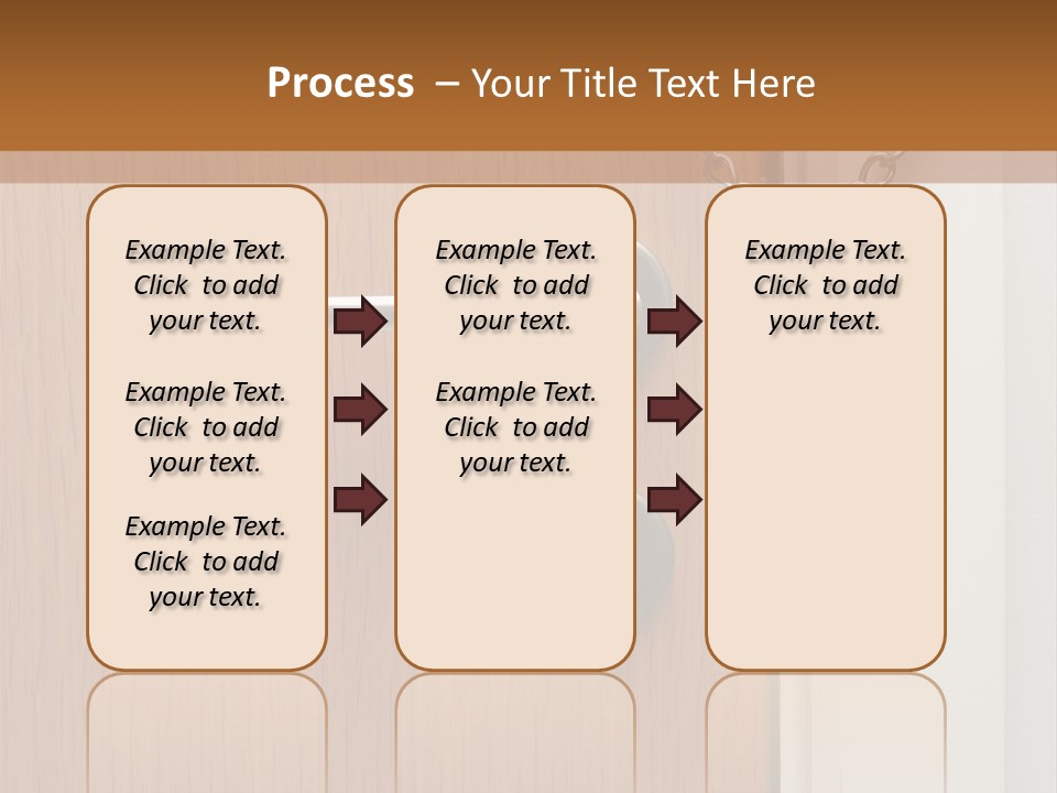 Door Security Hole PowerPoint Template