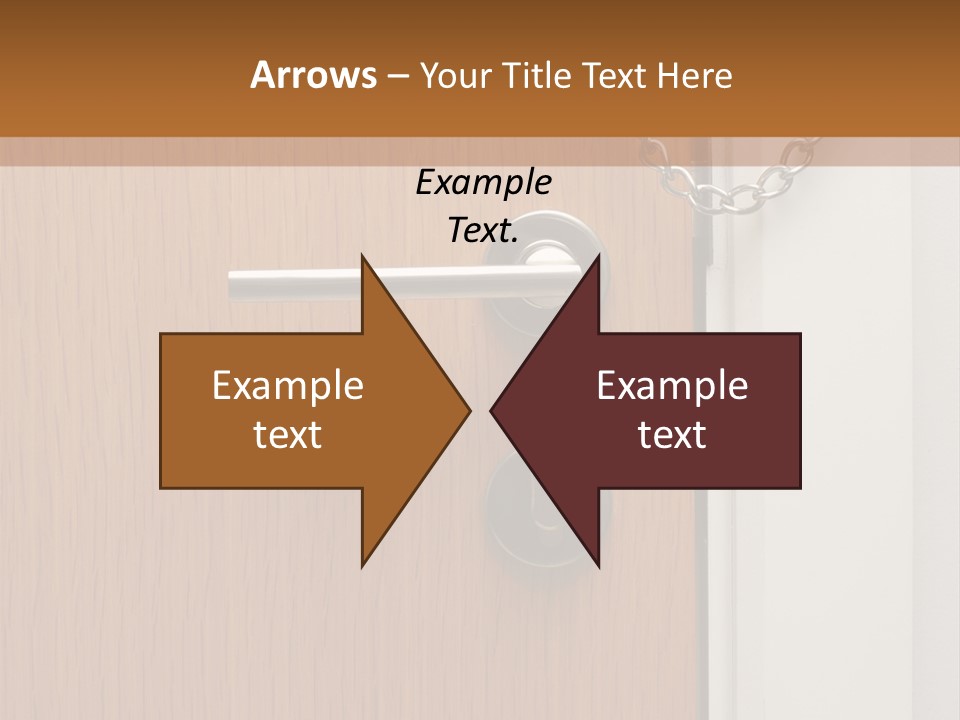 Door Security Hole PowerPoint Template