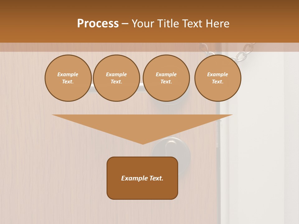 Door Security Hole PowerPoint Template