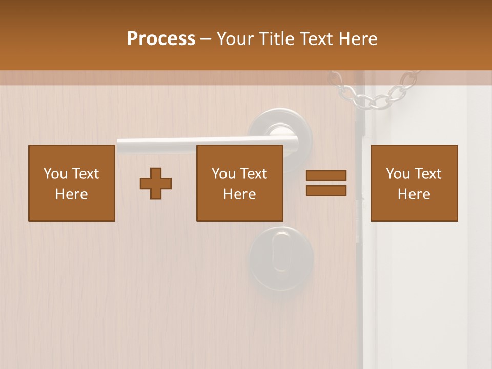 Door Security Hole PowerPoint Template