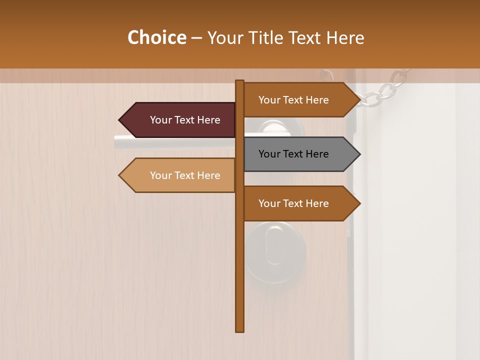 Door Security Hole PowerPoint Template