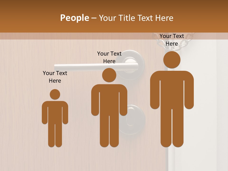 Door Security Hole PowerPoint Template