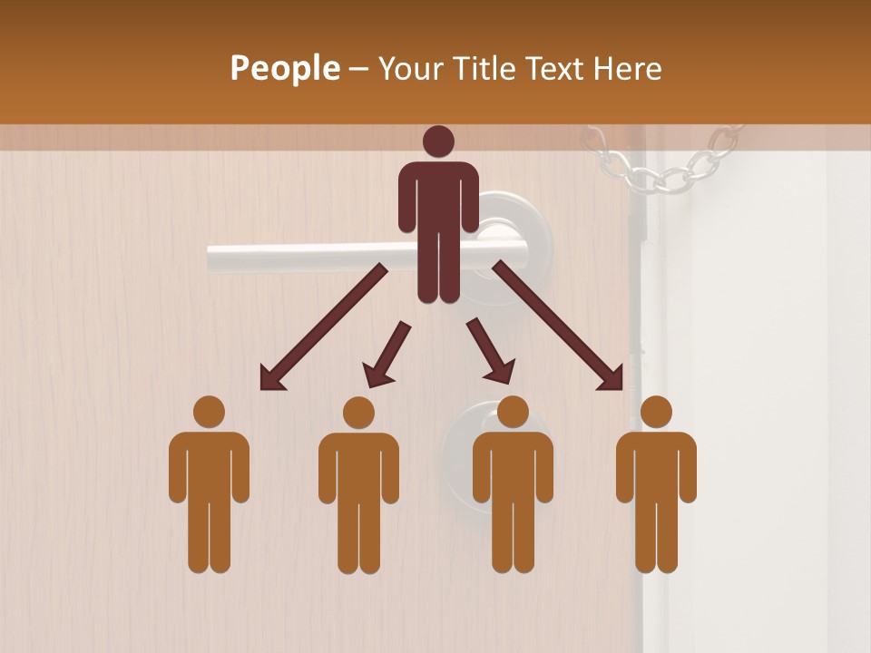 Door Security Hole PowerPoint Template