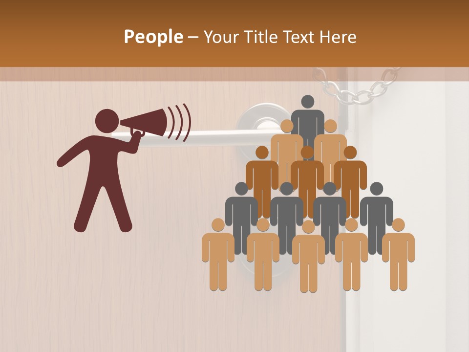 Door Security Hole PowerPoint Template