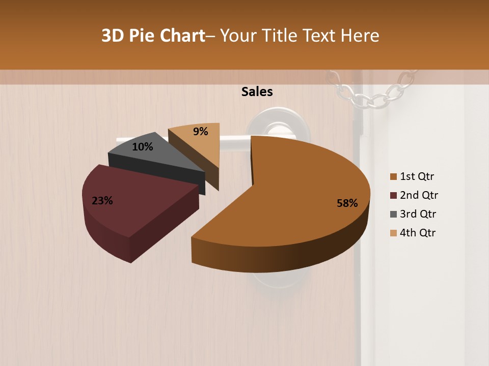 Door Security Hole PowerPoint Template