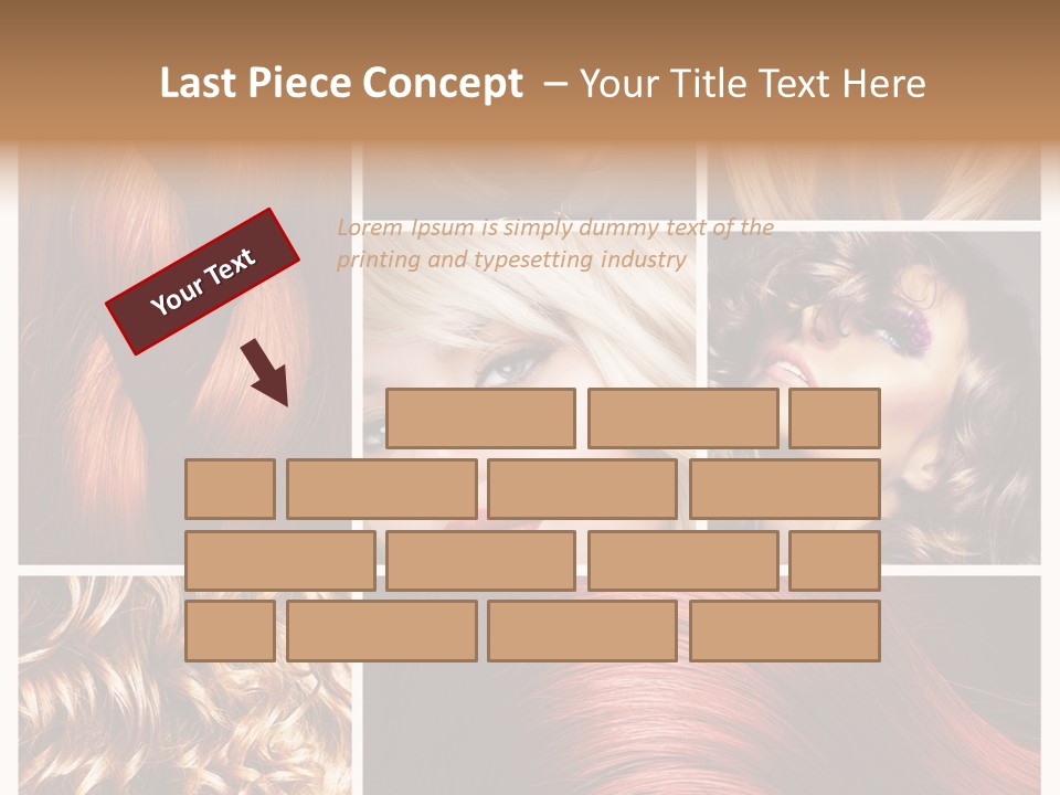 Cut Black Collage PowerPoint Template