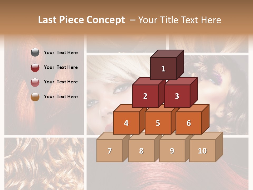 Cut Black Collage PowerPoint Template