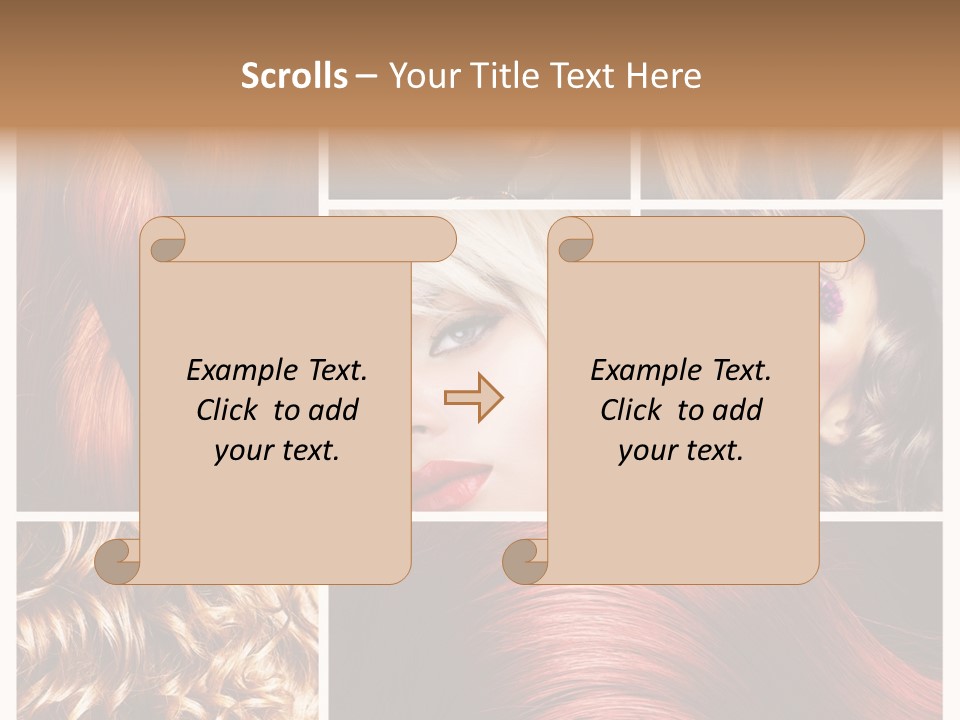 Cut Black Collage PowerPoint Template