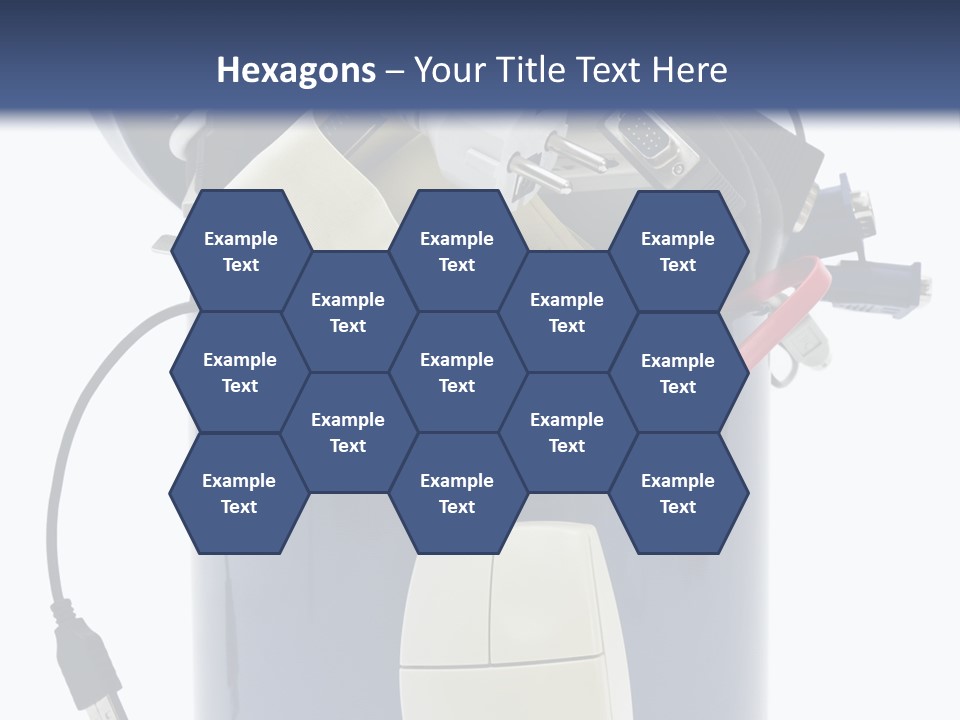 Cable Disposal Disk Drive PowerPoint Template