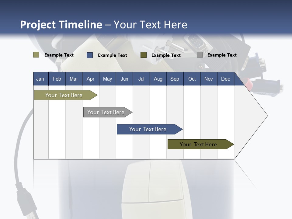 Cable Disposal Disk Drive PowerPoint Template