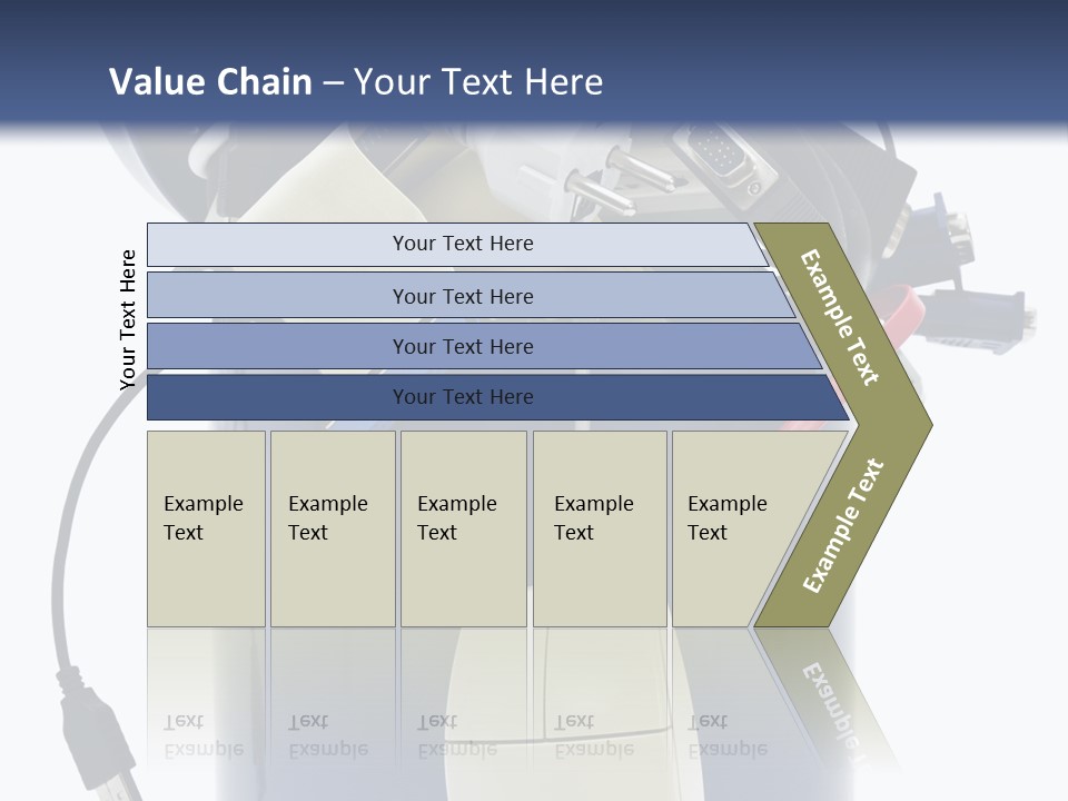 Cable Disposal Disk Drive PowerPoint Template