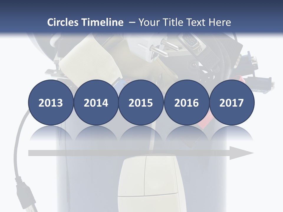Cable Disposal Disk Drive PowerPoint Template
