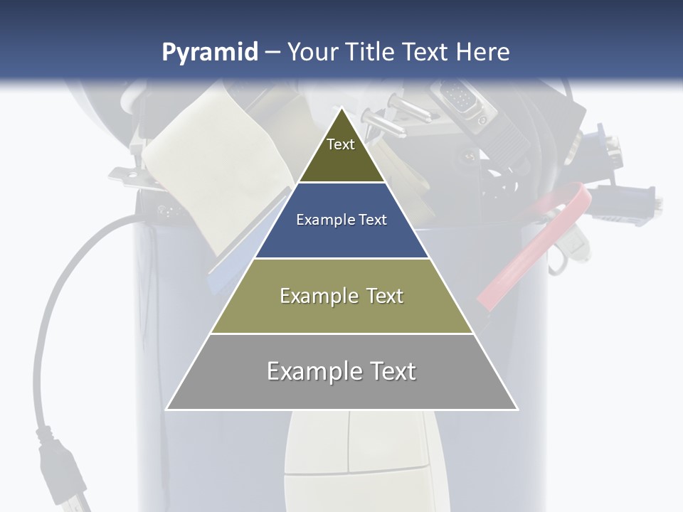 Cable Disposal Disk Drive PowerPoint Template
