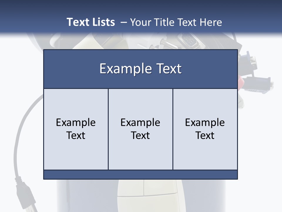 Cable Disposal Disk Drive PowerPoint Template