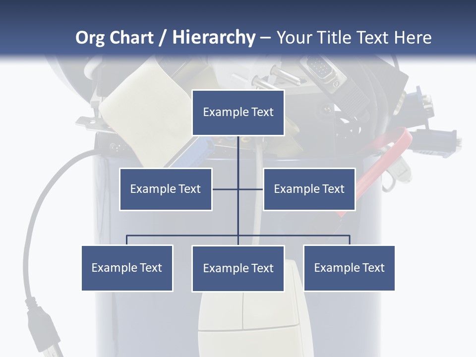 Cable Disposal Disk Drive PowerPoint Template