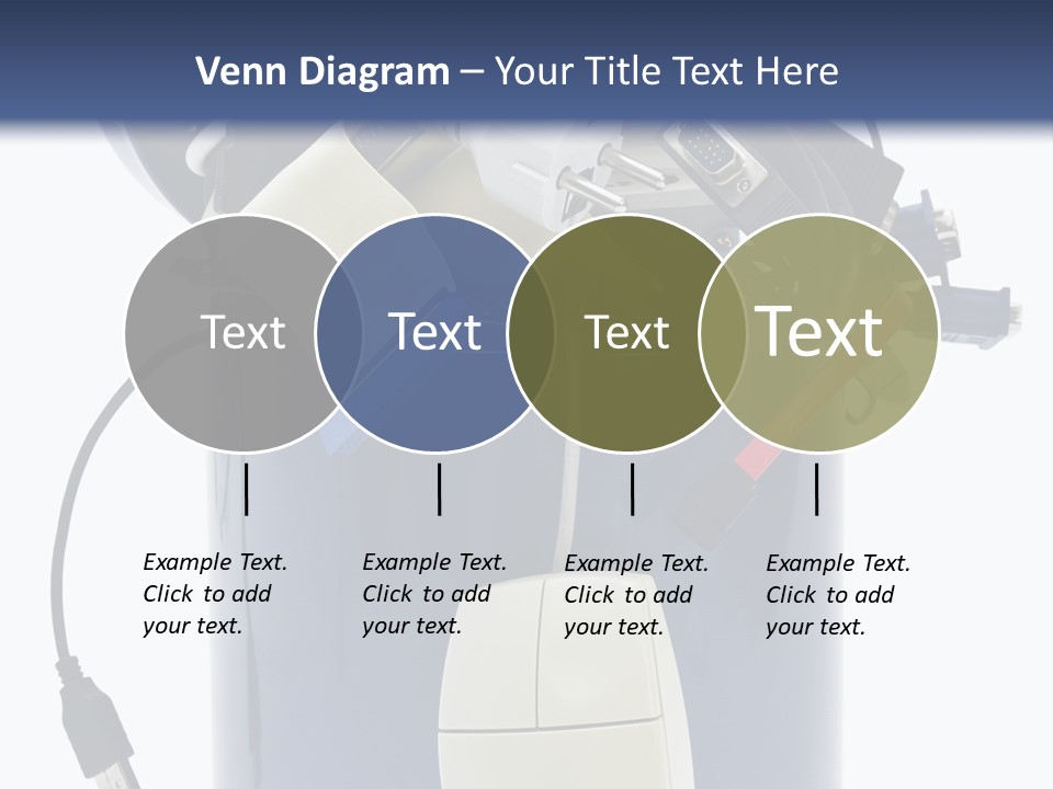Cable Disposal Disk Drive PowerPoint Template