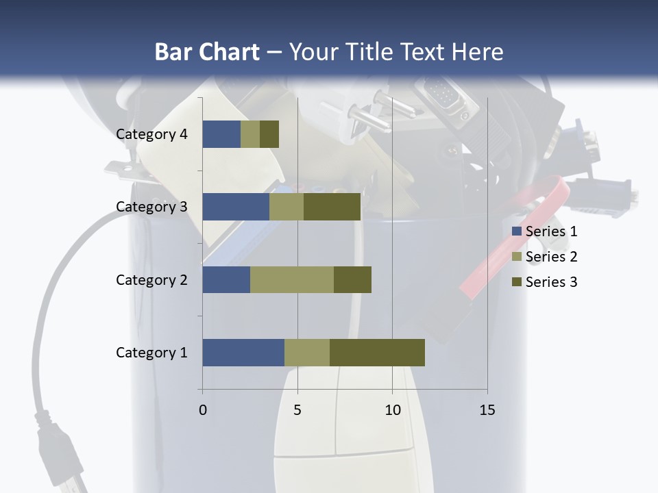 Cable Disposal Disk Drive PowerPoint Template