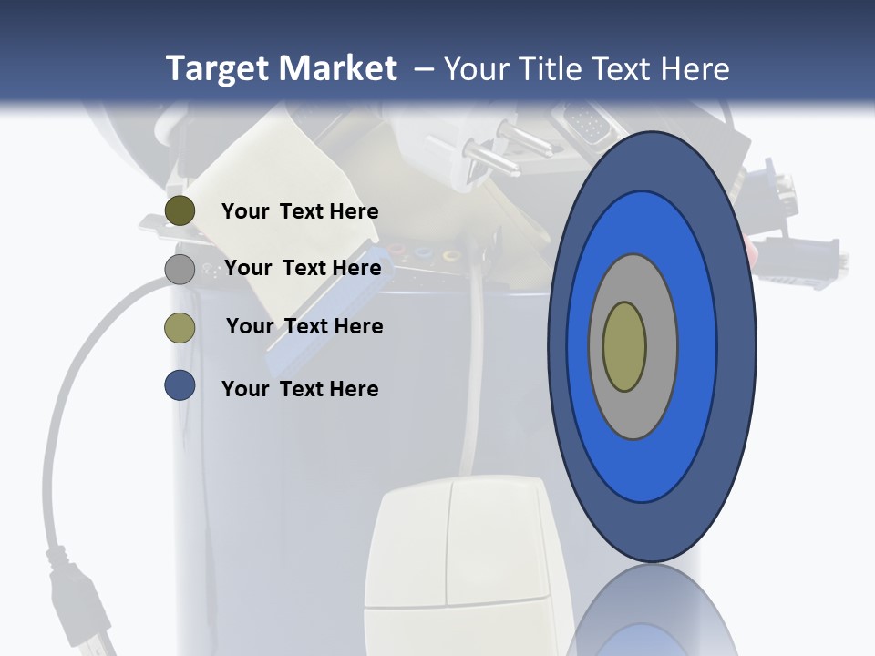 Cable Disposal Disk Drive PowerPoint Template