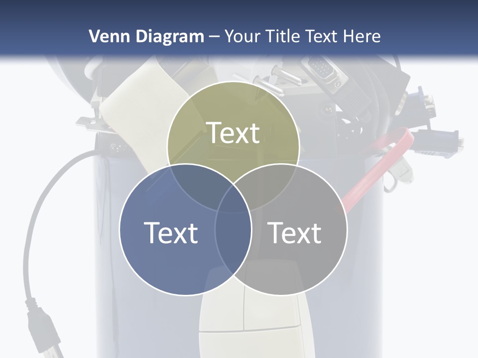 Cable Disposal Disk Drive PowerPoint Template