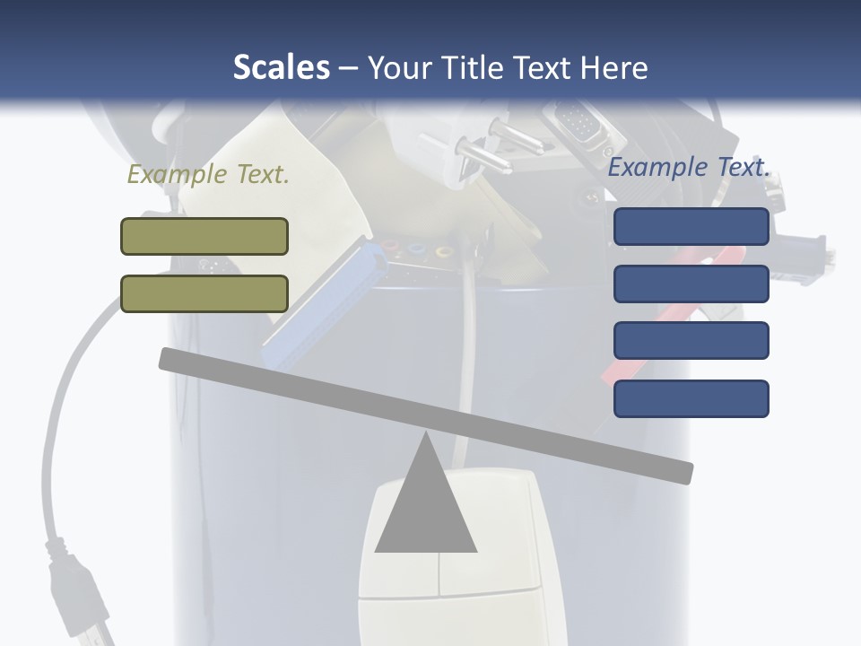 Cable Disposal Disk Drive PowerPoint Template