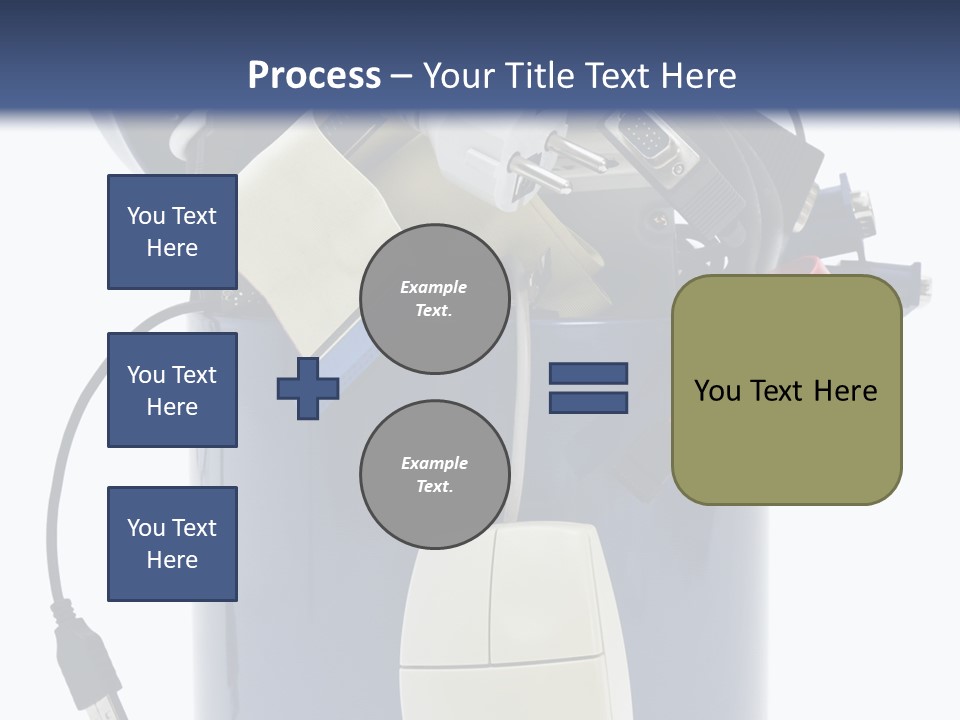 Cable Disposal Disk Drive PowerPoint Template
