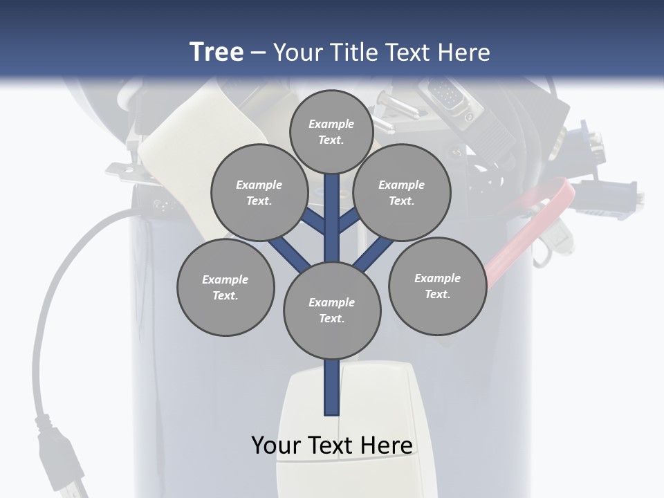 Cable Disposal Disk Drive PowerPoint Template