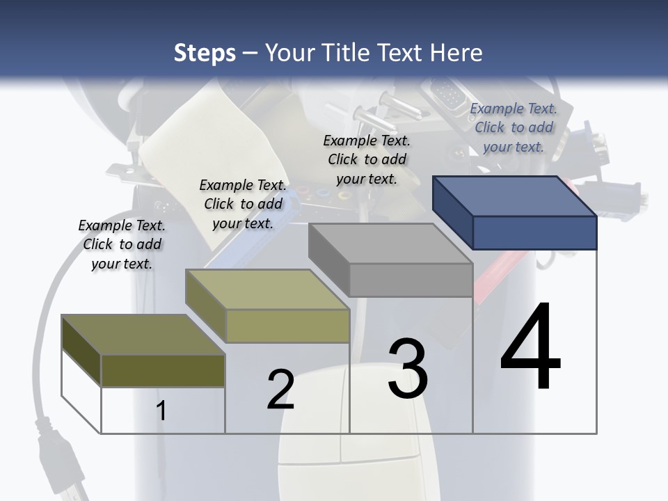 Cable Disposal Disk Drive PowerPoint Template