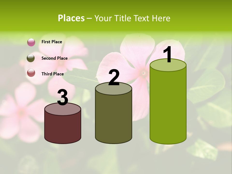 Green Pink Plant PowerPoint Template
