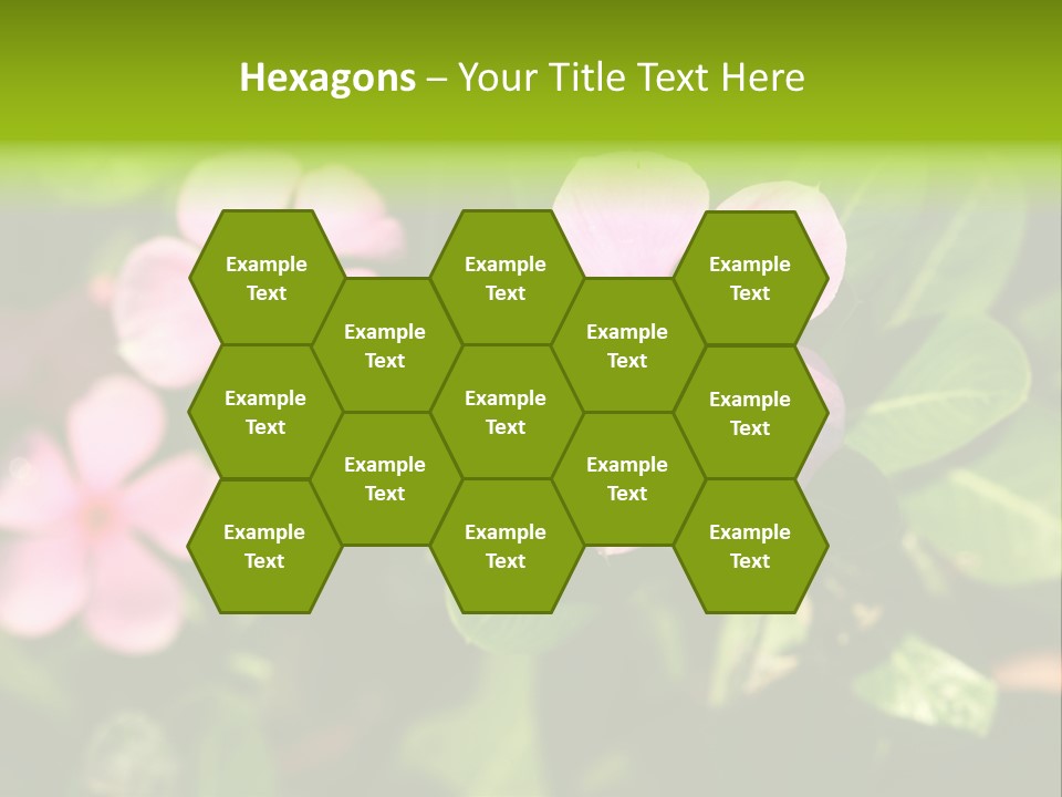 Green Pink Plant PowerPoint Template
