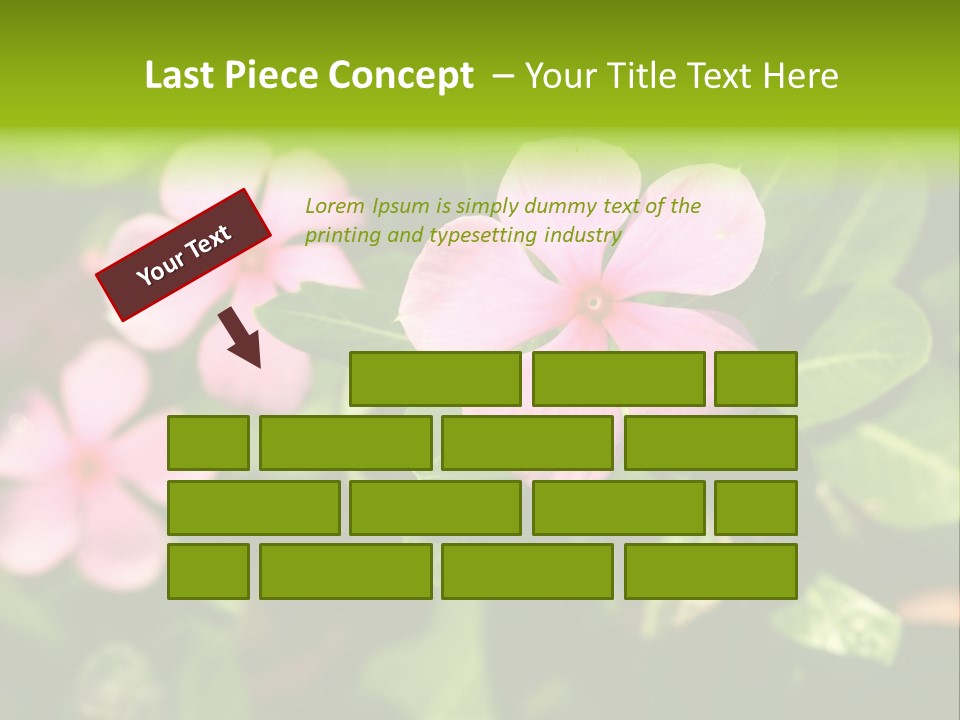Green Pink Plant PowerPoint Template