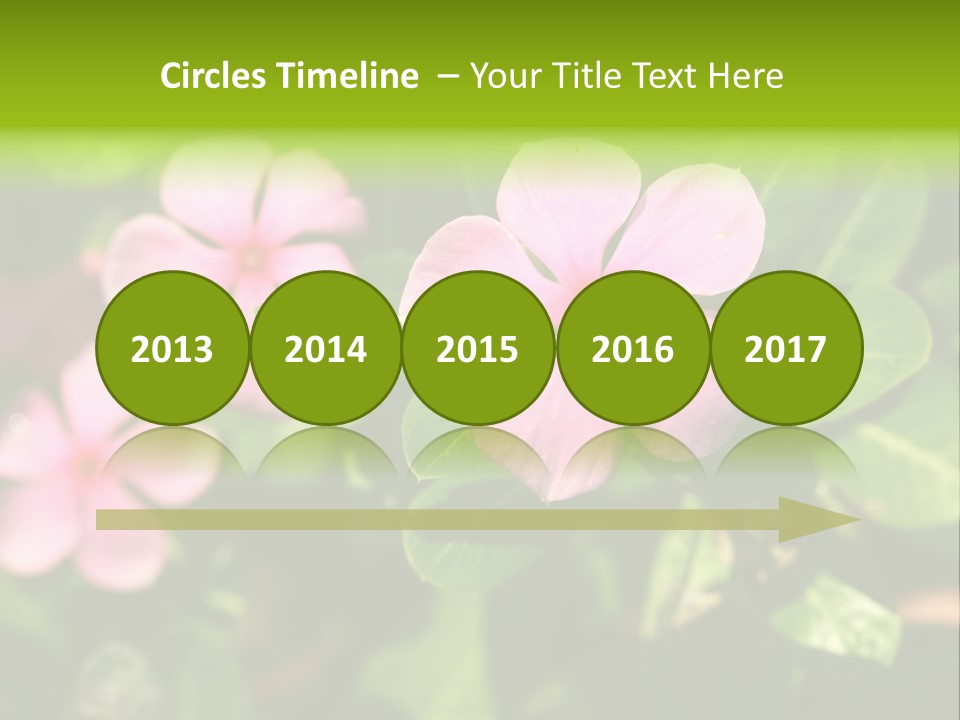 Green Pink Plant PowerPoint Template