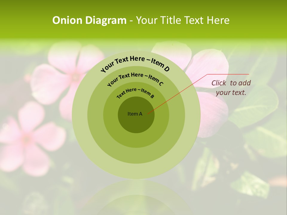 Green Pink Plant PowerPoint Template