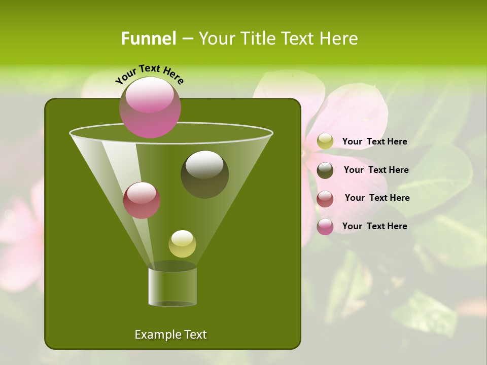 Green Pink Plant PowerPoint Template