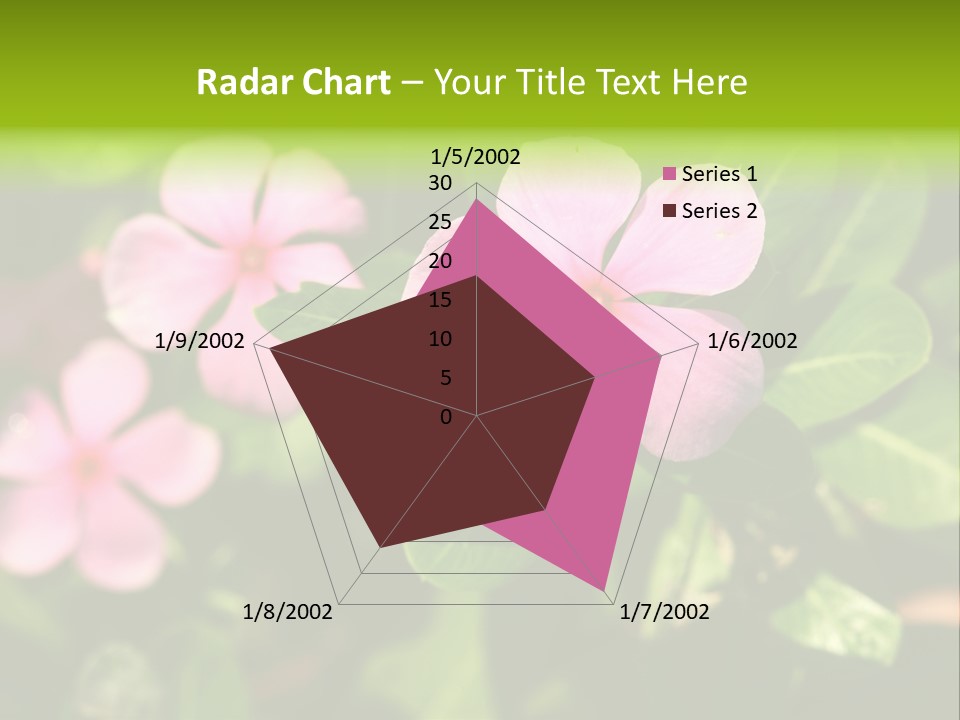 Green Pink Plant PowerPoint Template