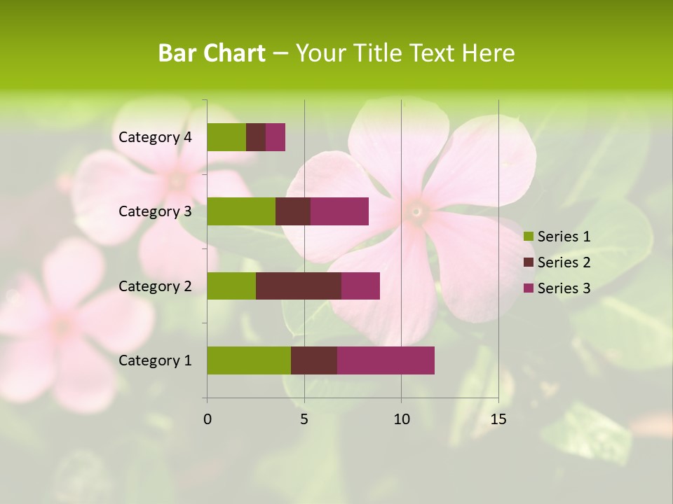 Green Pink Plant PowerPoint Template