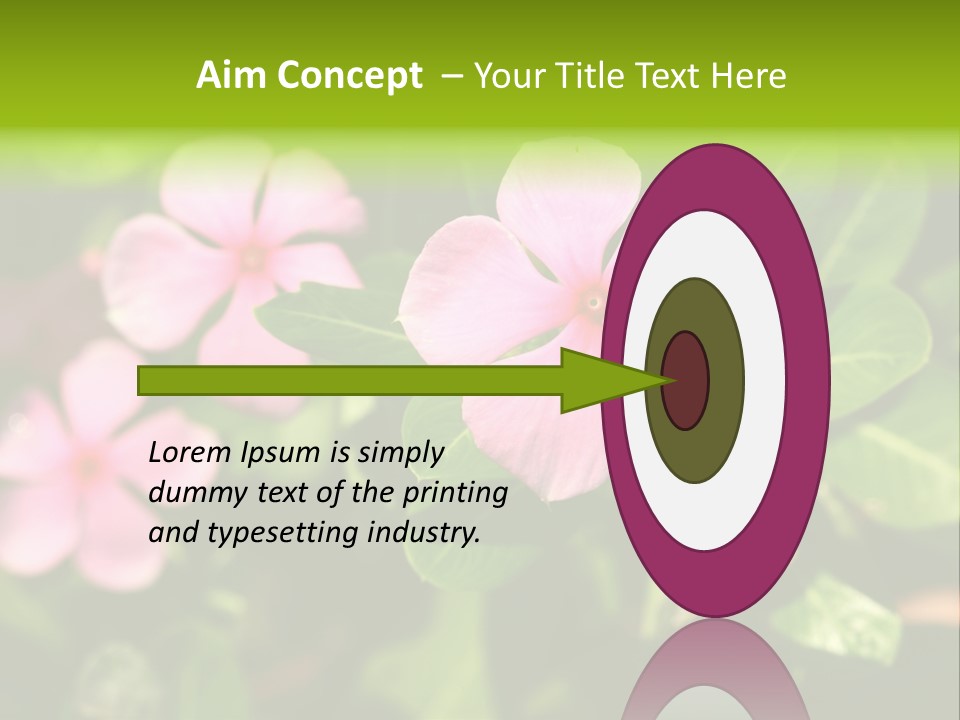 Green Pink Plant PowerPoint Template