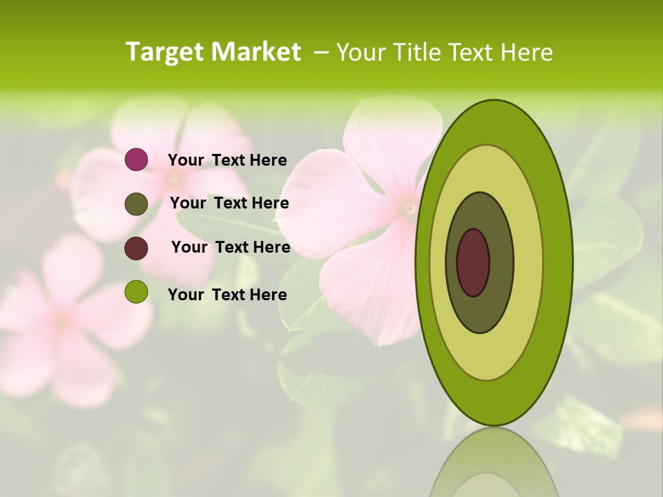 Green Pink Plant PowerPoint Template