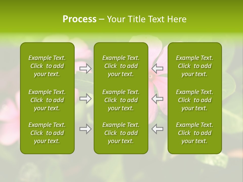 Green Pink Plant PowerPoint Template