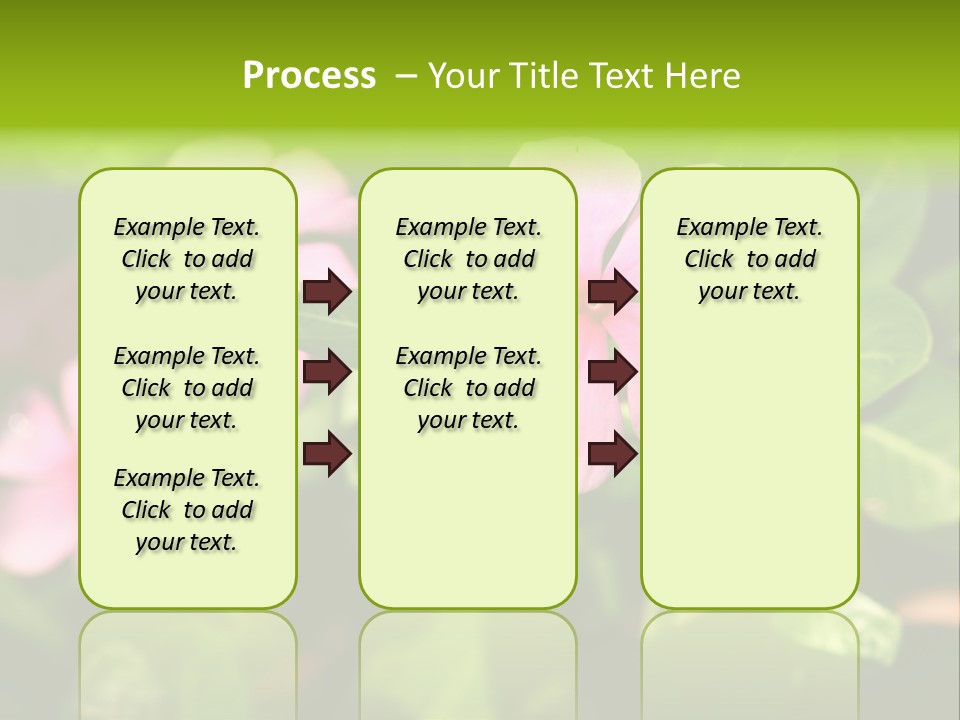 Green Pink Plant PowerPoint Template