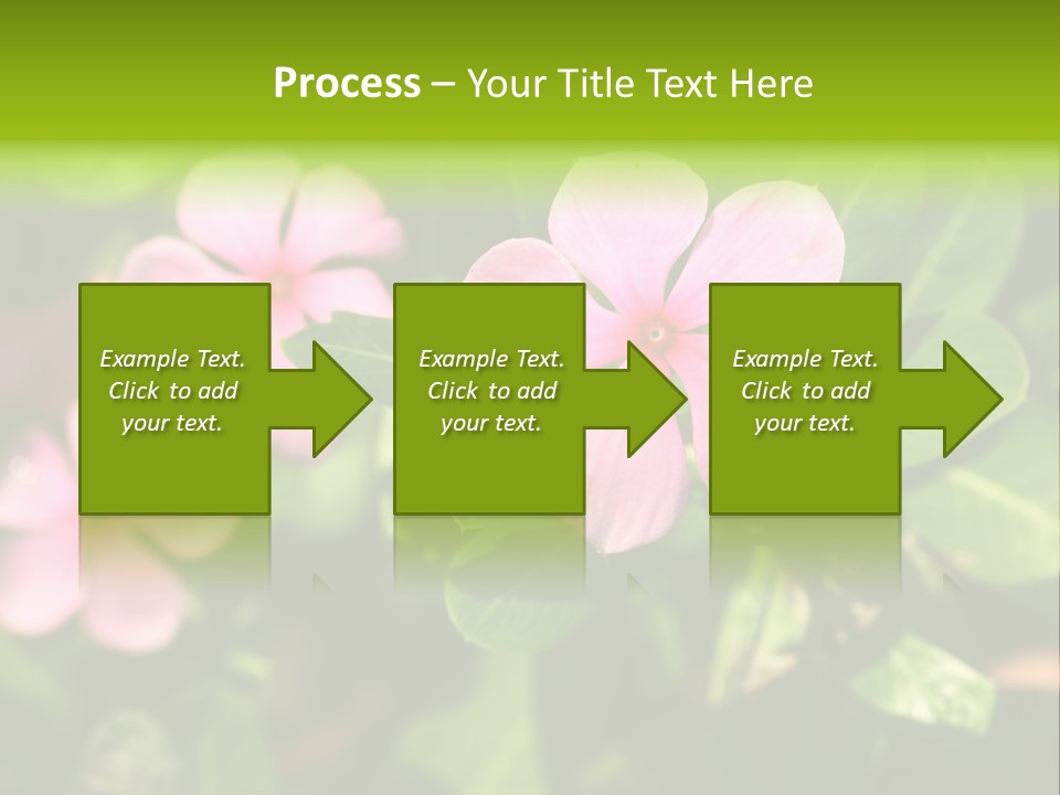 Green Pink Plant PowerPoint Template