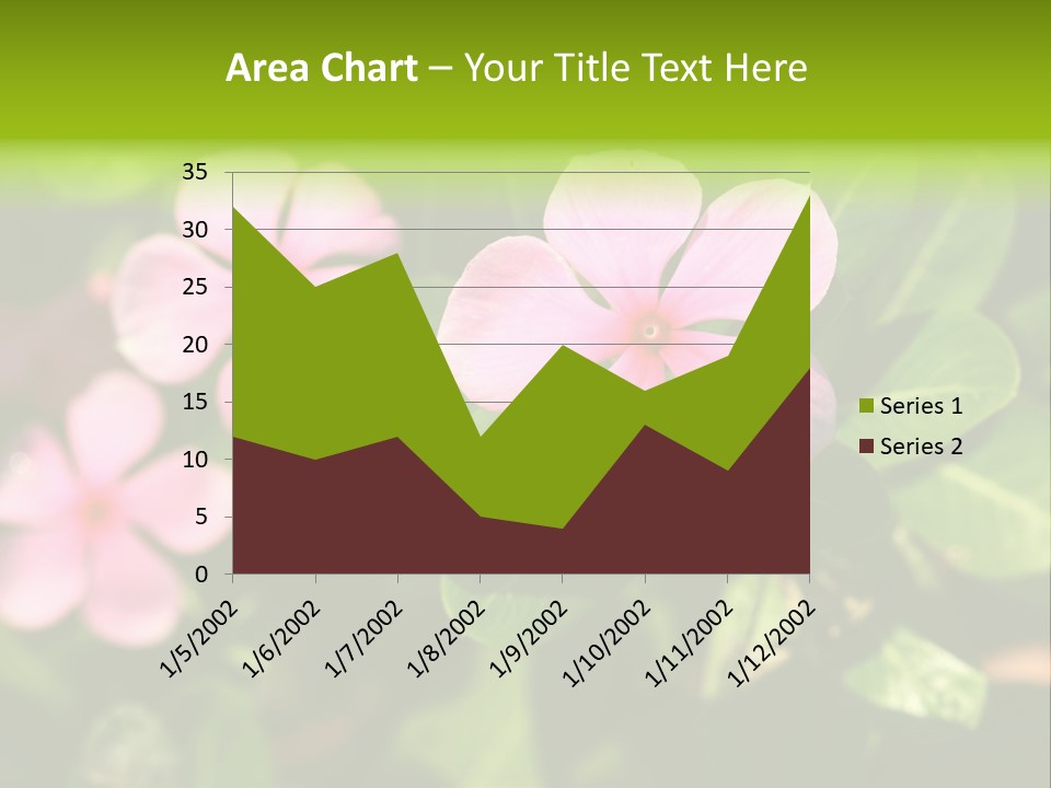 Green Pink Plant PowerPoint Template