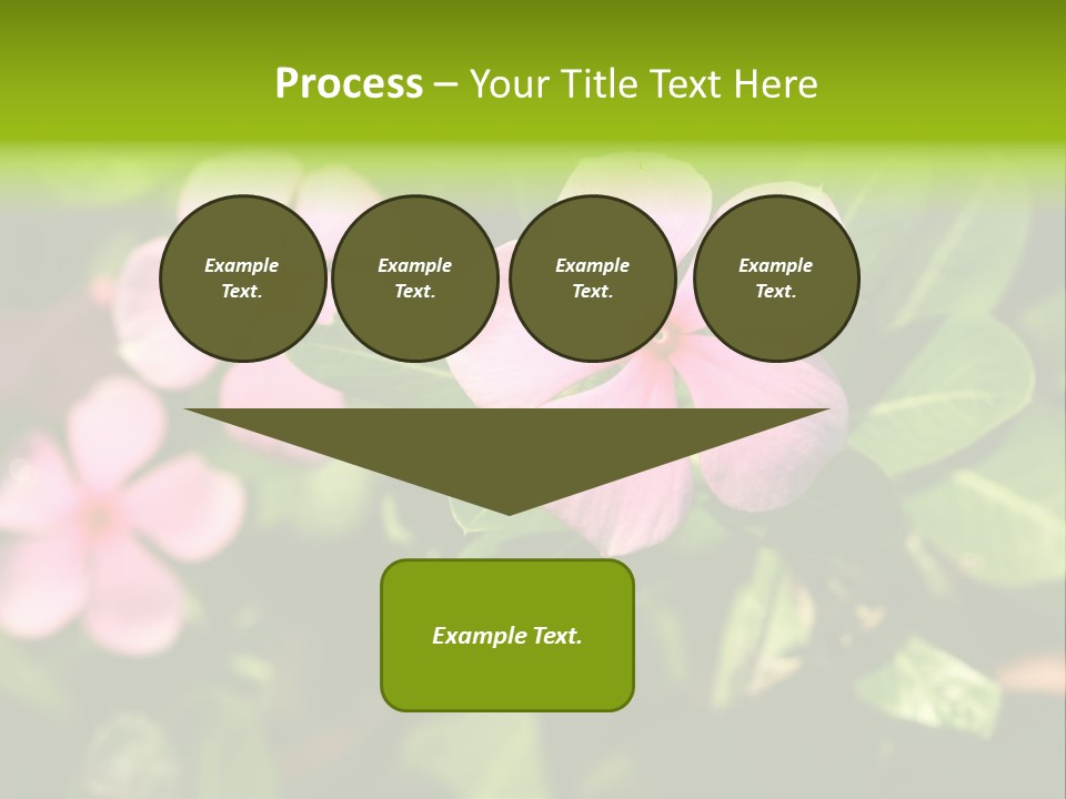Green Pink Plant PowerPoint Template